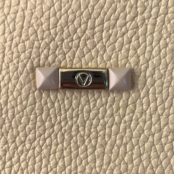 Brand New Valentino Luisa Rock Leather Chain Shoulder Bag Creamy Mousse Studded - Picture 8 of 16